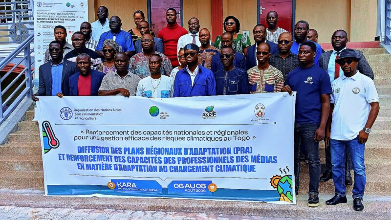 Adaptation au changement climatique : les médias togolais mobilisés à Kara pour vulgariser les Plans Régionaux d&rsquo;Adaptation.